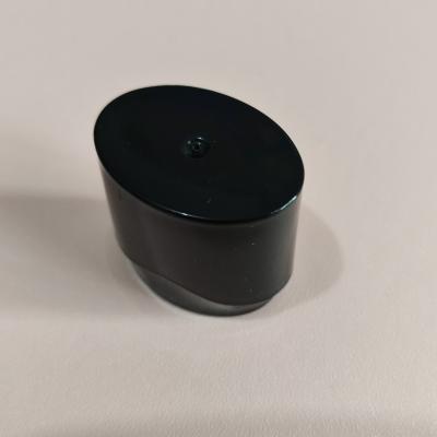 25mm Single-Layer Black U-Shape Flat Cap