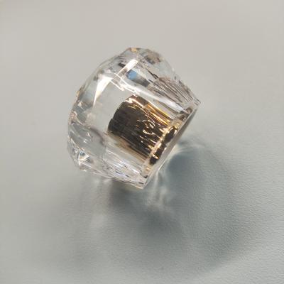 Faceted acrylic cap