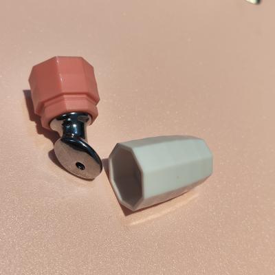Octagonal Lip Balm Cap with Matel Massage Head